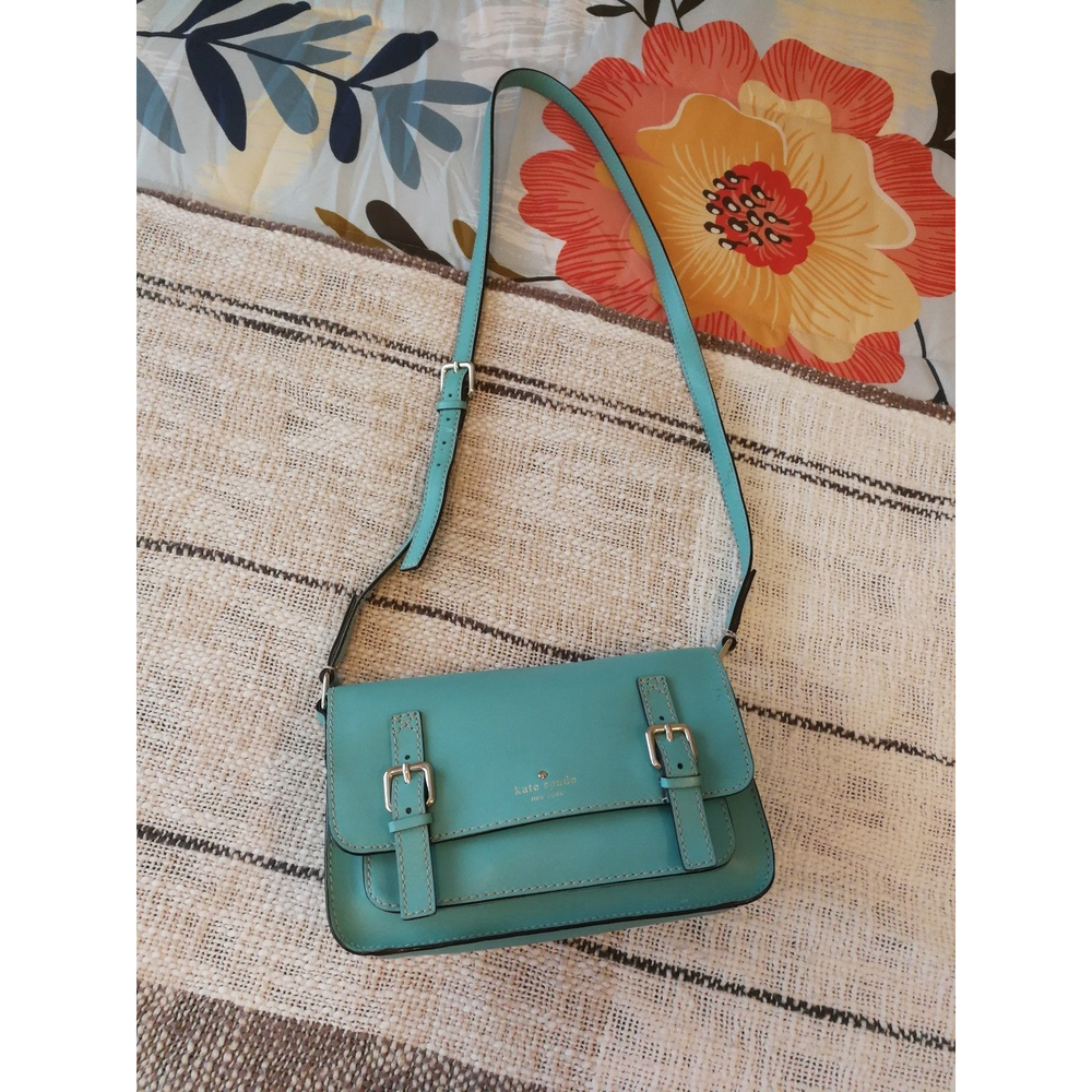 Kate Spade New York Blue Italian Leather Crossbody Bag